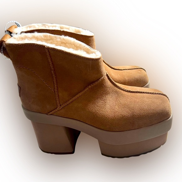 UGG New Heights Platform Mini Boot Size 9 - Picture 1 of 6